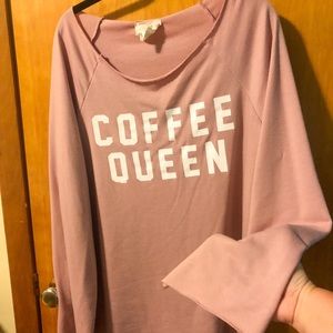 *2 for $12* Long-sleeve sweatshirt - Coffee Queen